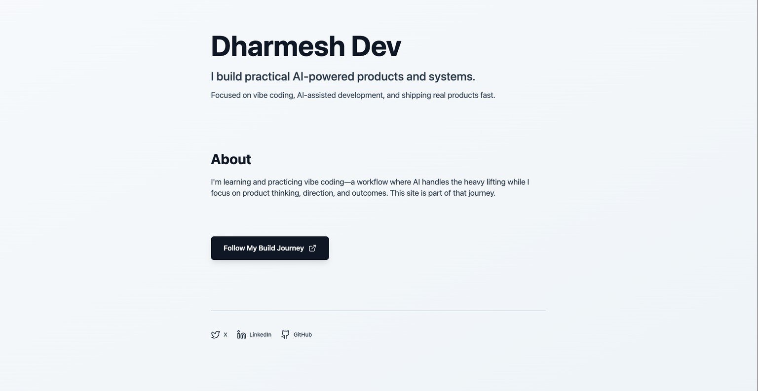 Clean Portfolio Landing Page - image 1 - student project