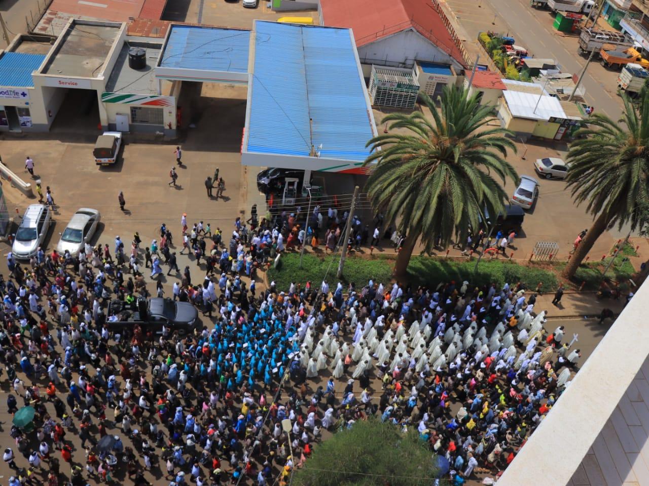 Image taken during Jubilee Year of Hope in Nyeri town, Kenya 2025 using DJI mini 2 ~Isaac Danlope - image 1 - student project