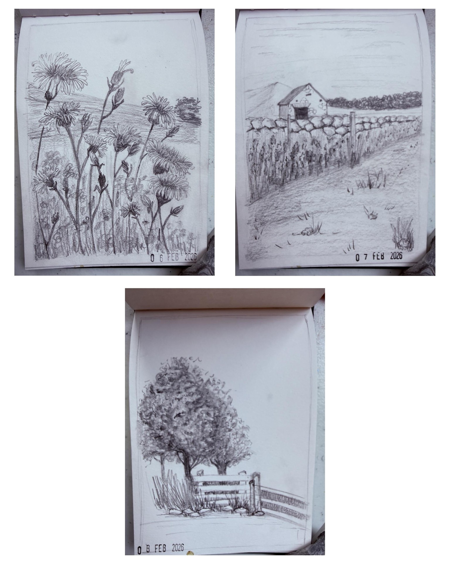 Landscape sketches - image 3 - student project