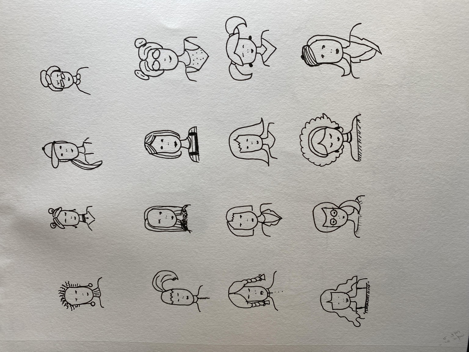 100 face doodles - image 5 - student project