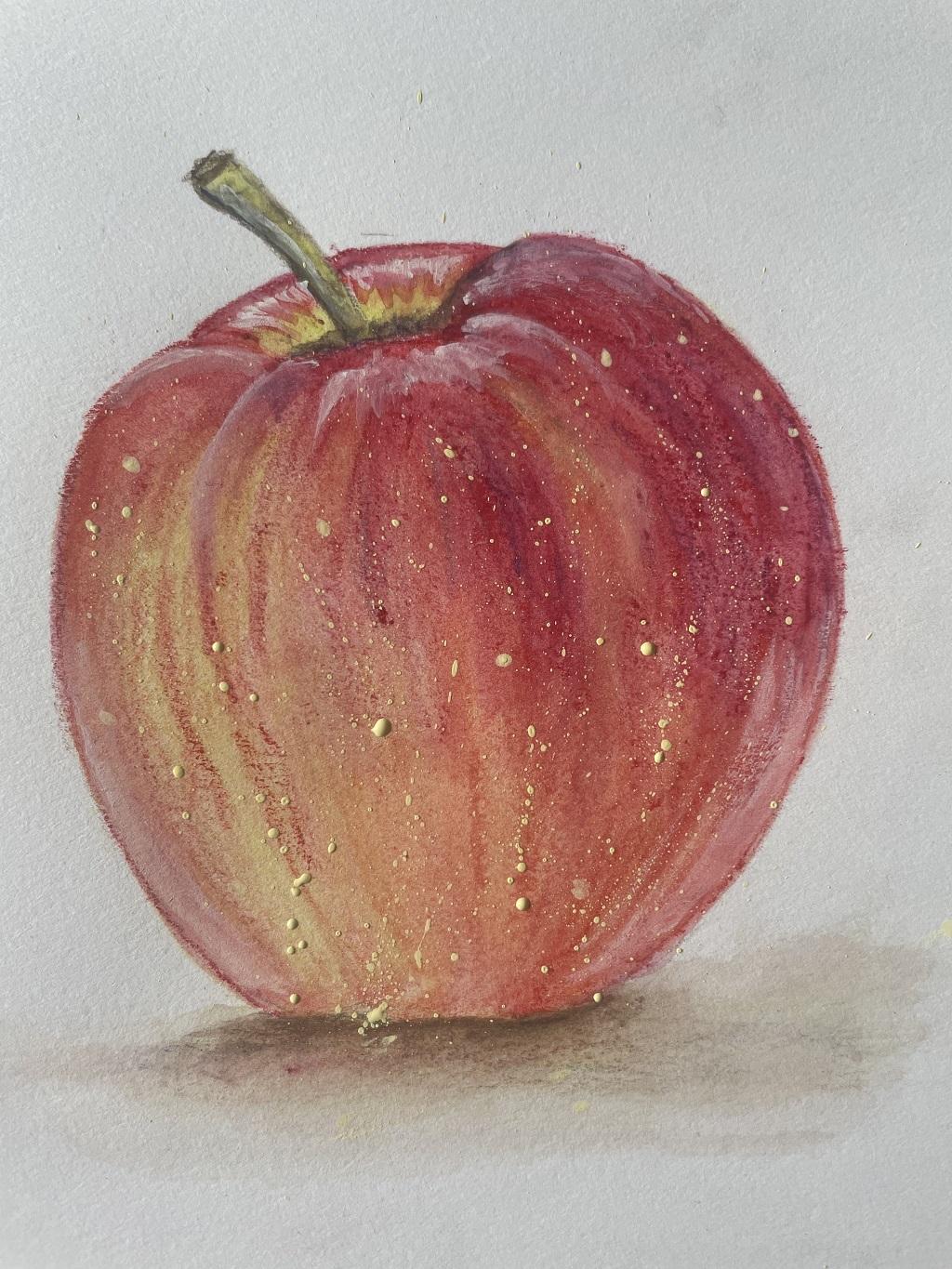 Apfeli / Watercolor pencils - image 1 - student project