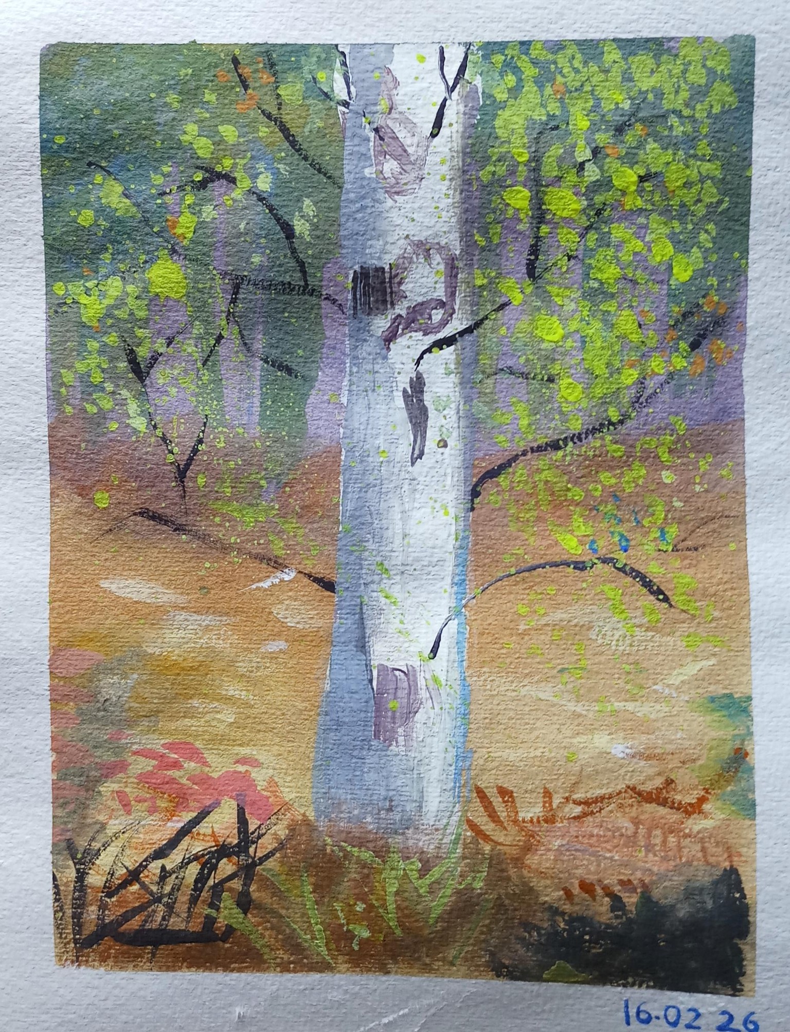 Gouache Landscapes: Episode 2 - Autumn Forests - image 1 - student project