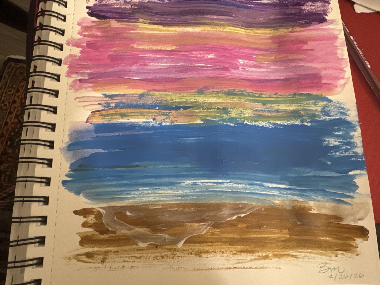 Sorry teacher Shelly, I applied Acrylics gradient paint - image 1 - student project