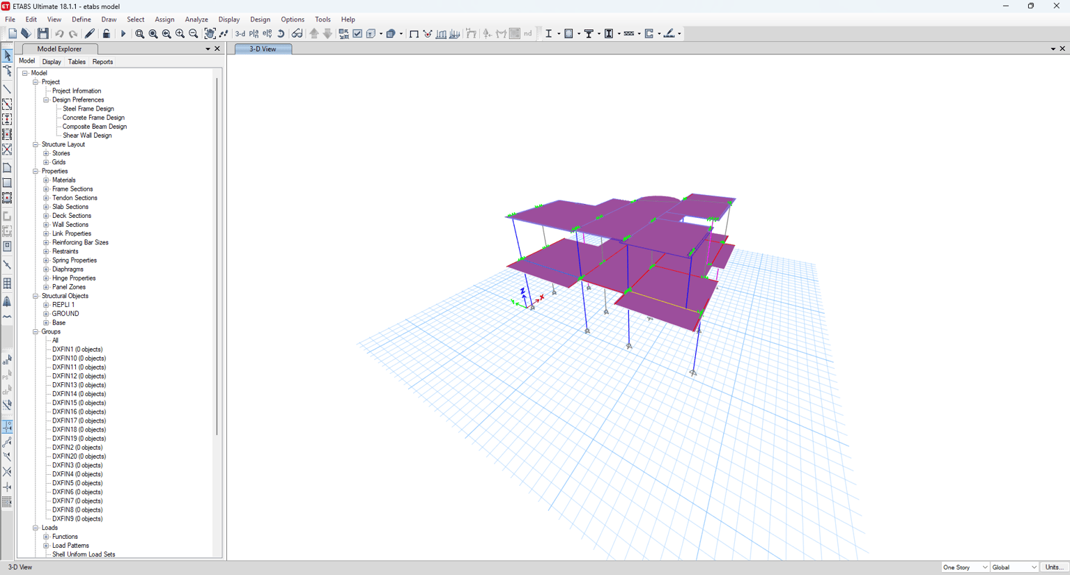 Etabs attempt - image 1 - student project