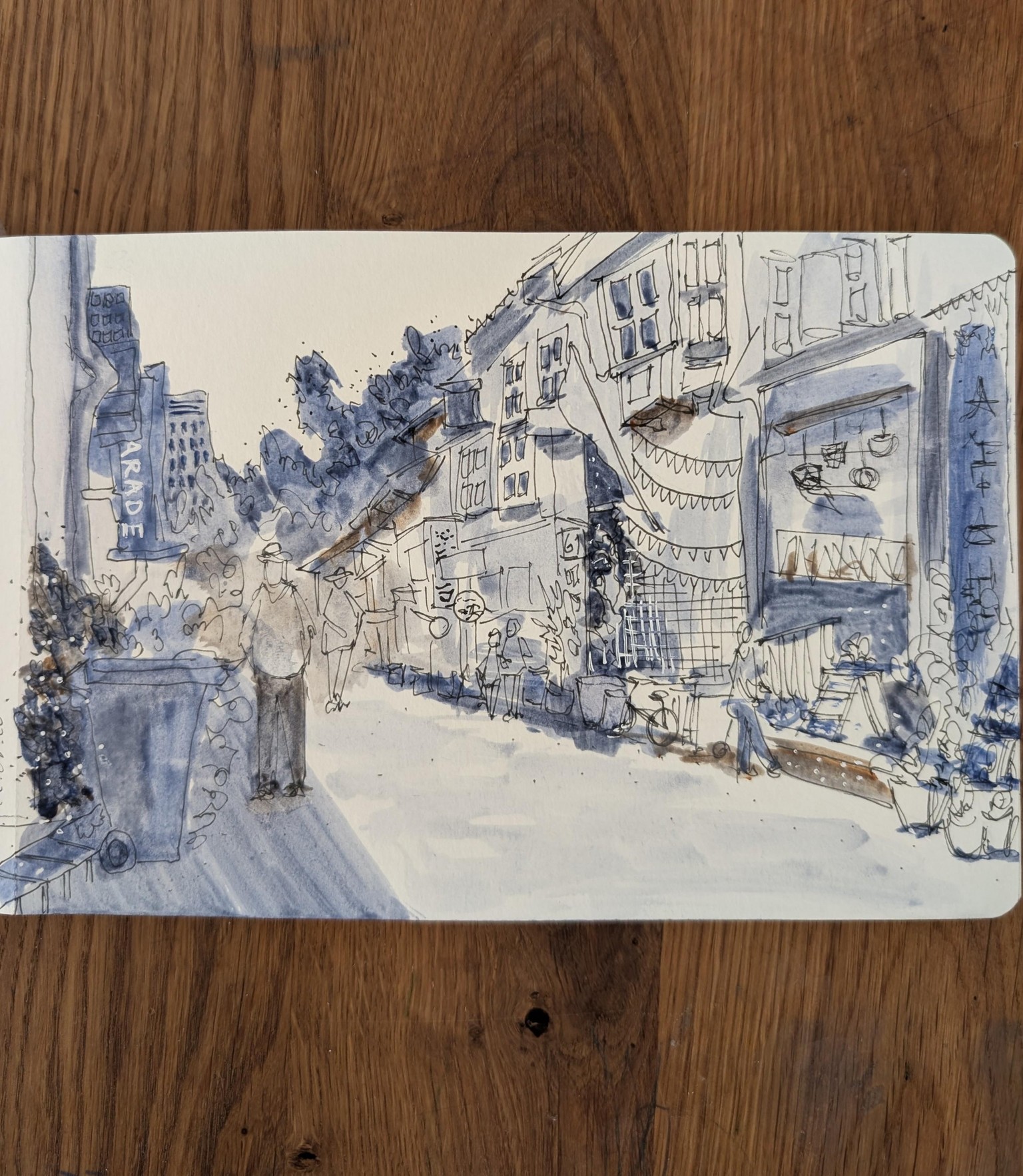 Urban sketching Singapore scenes - image 3 - student project