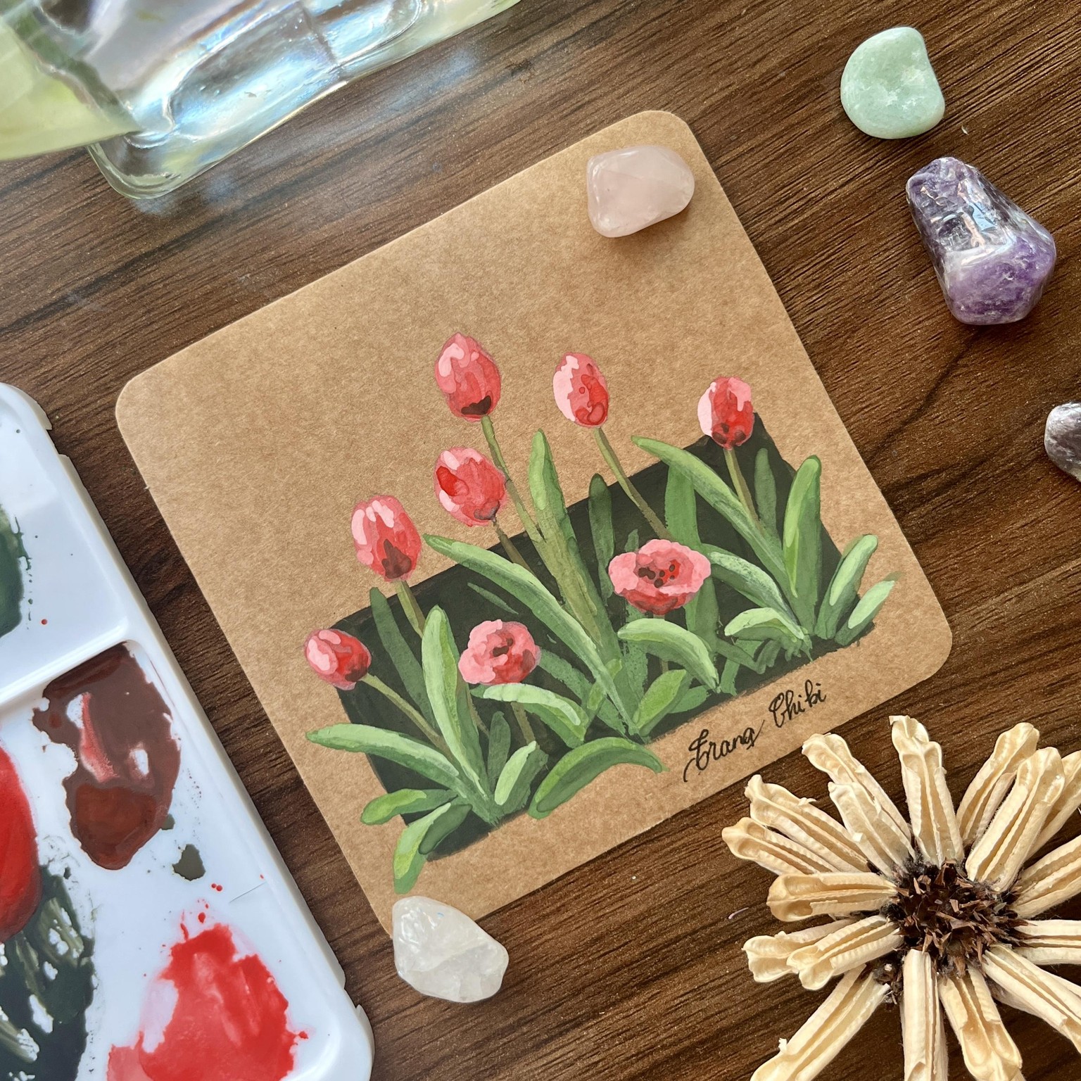 Some of My Tulip Gouache Paintings - image 4 - student project