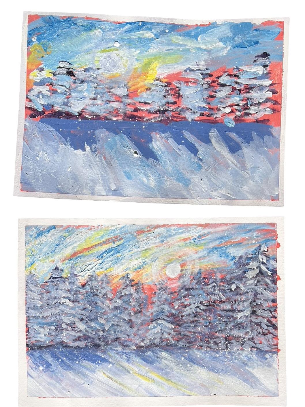 Snowy Trees(Keanu 10 with broken Arm) - image 1 - student project