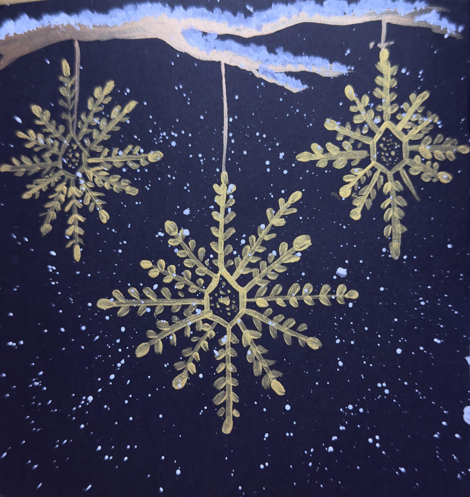 Shimmery holiday cards - image 2 - student project