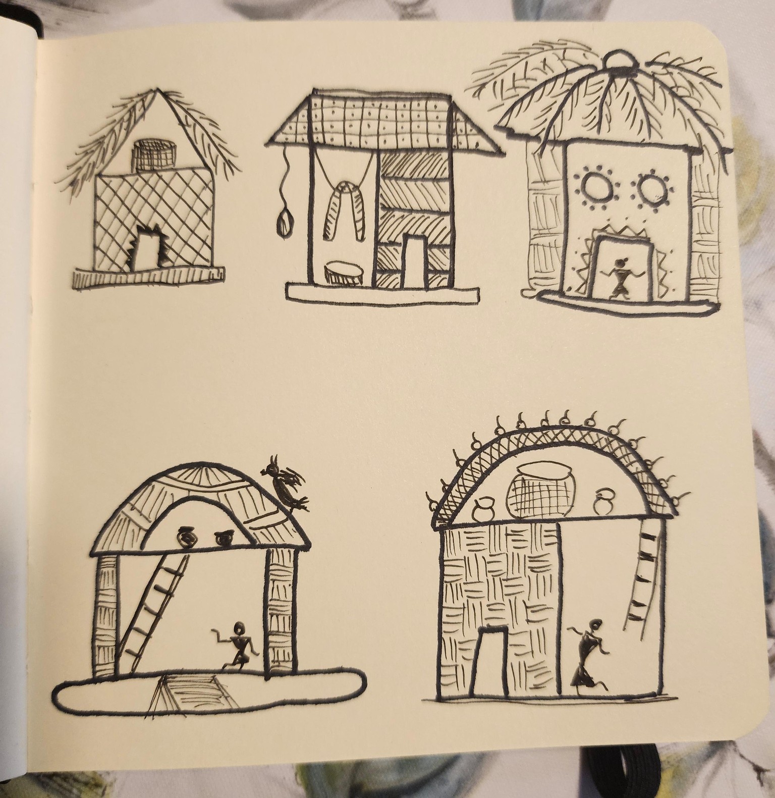 Warli houses - image 1 - student project