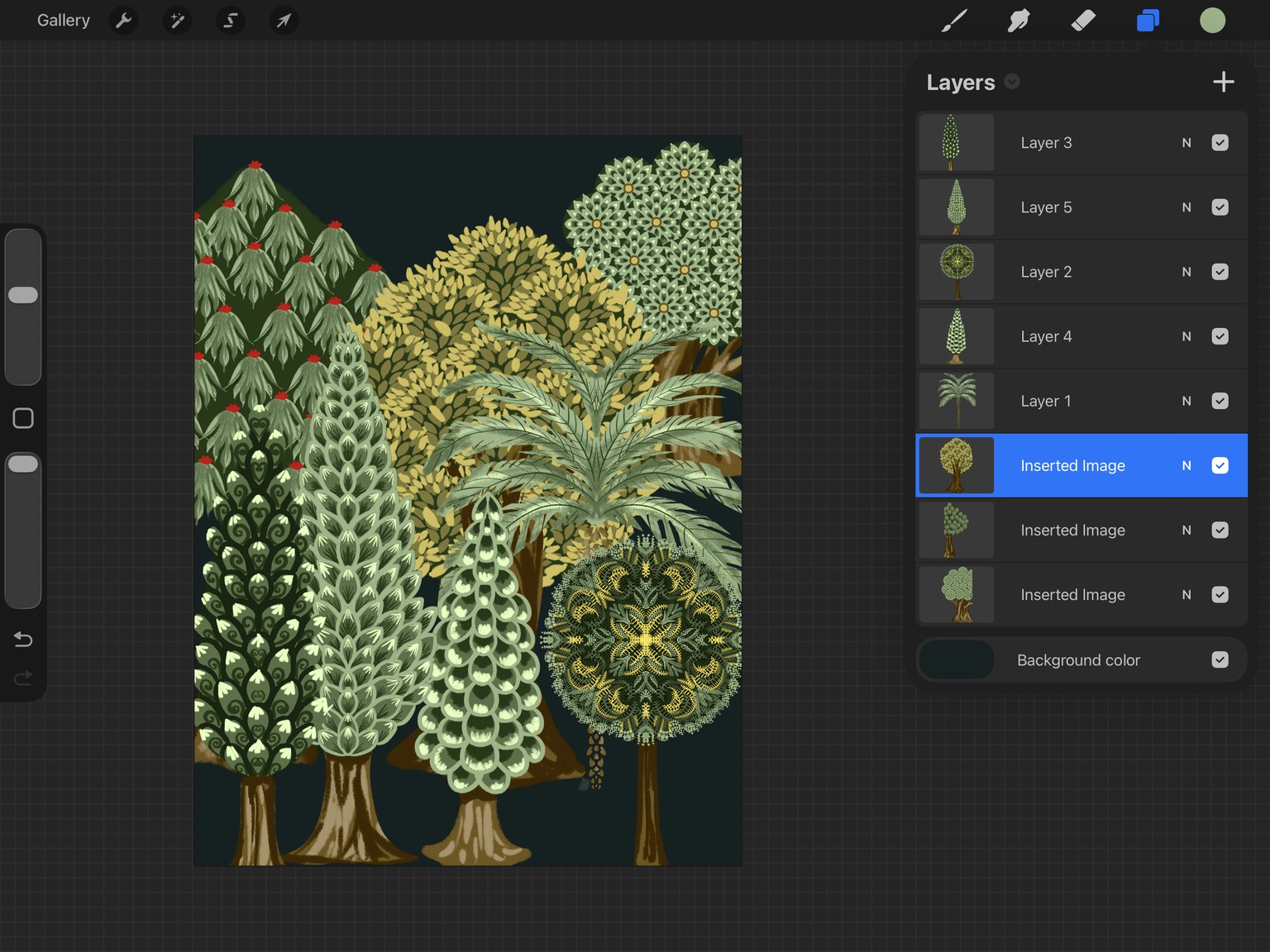 Tree of fortune -Pichwai art - image 1 - student project