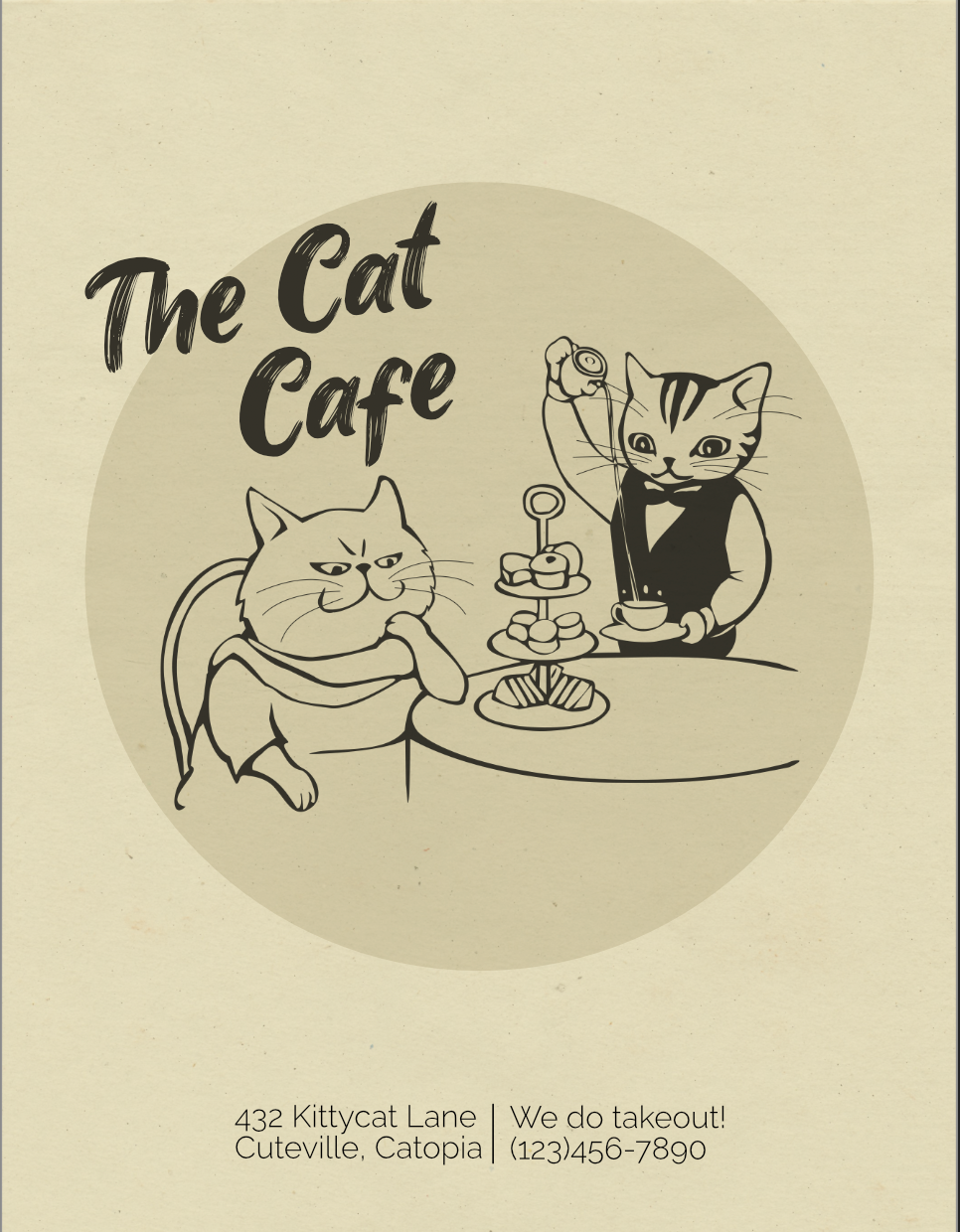 Restaurant Flyer - image 1 - student project