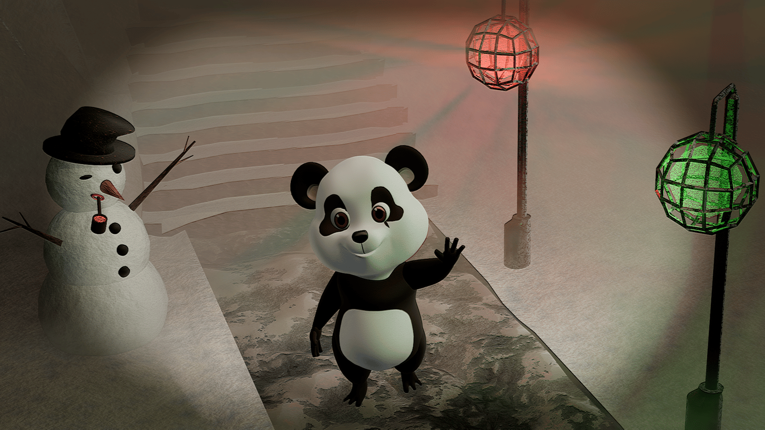 Panda Fleck & The Snowman - image 3 - student project