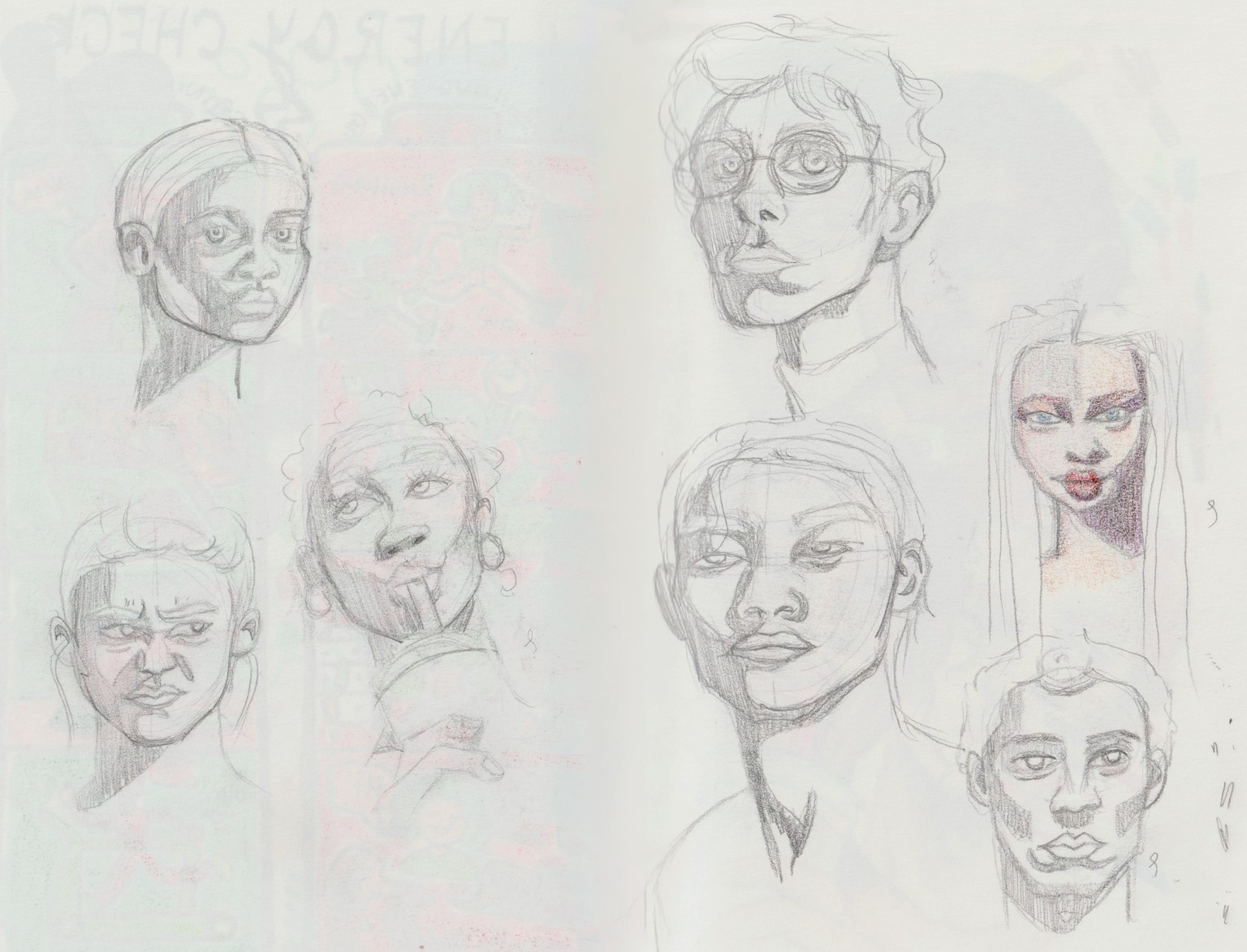 Nice! Drawing colorful portraits - image 2 - student project