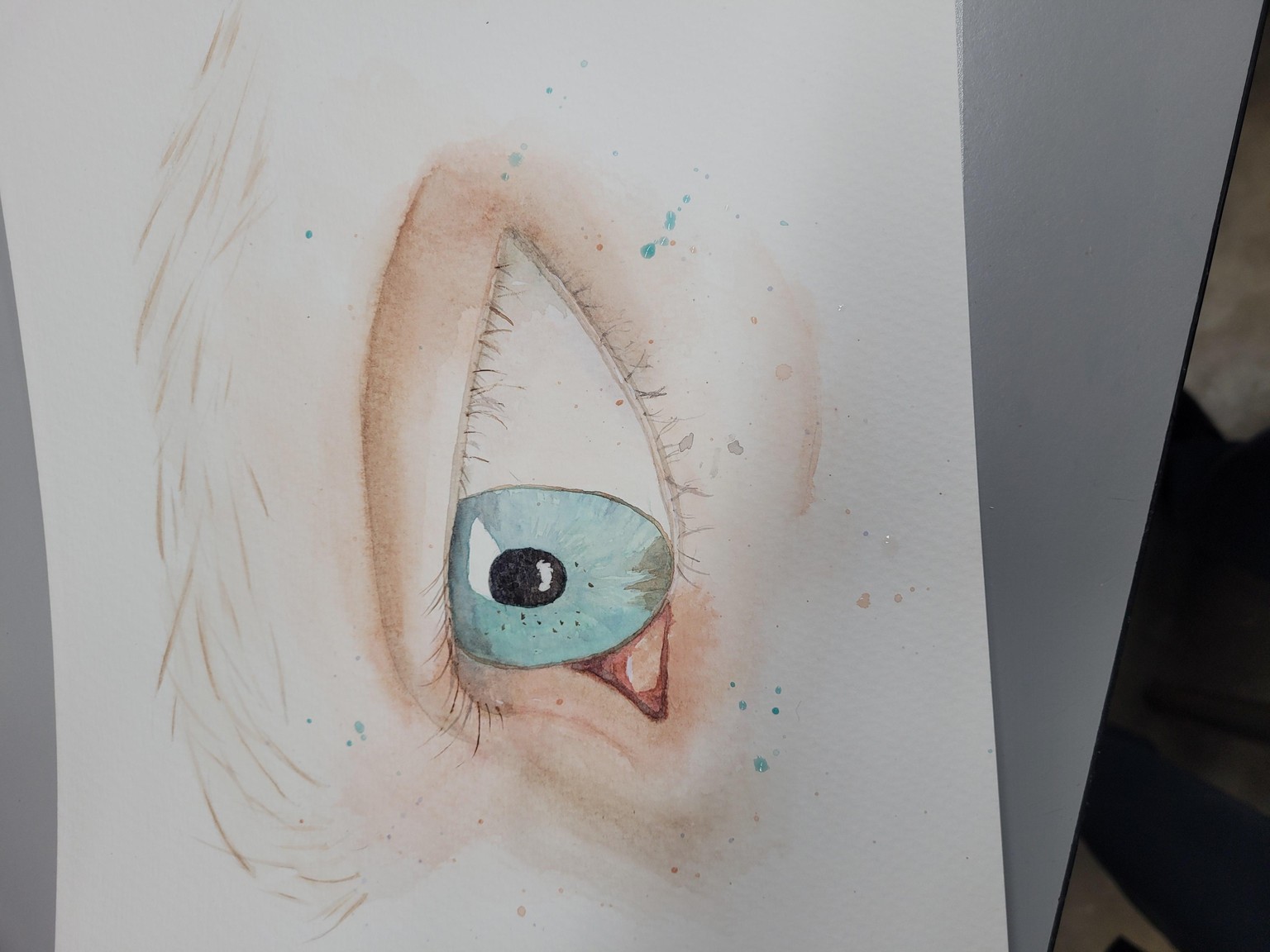Loose watercolor eye - image 1 - student project