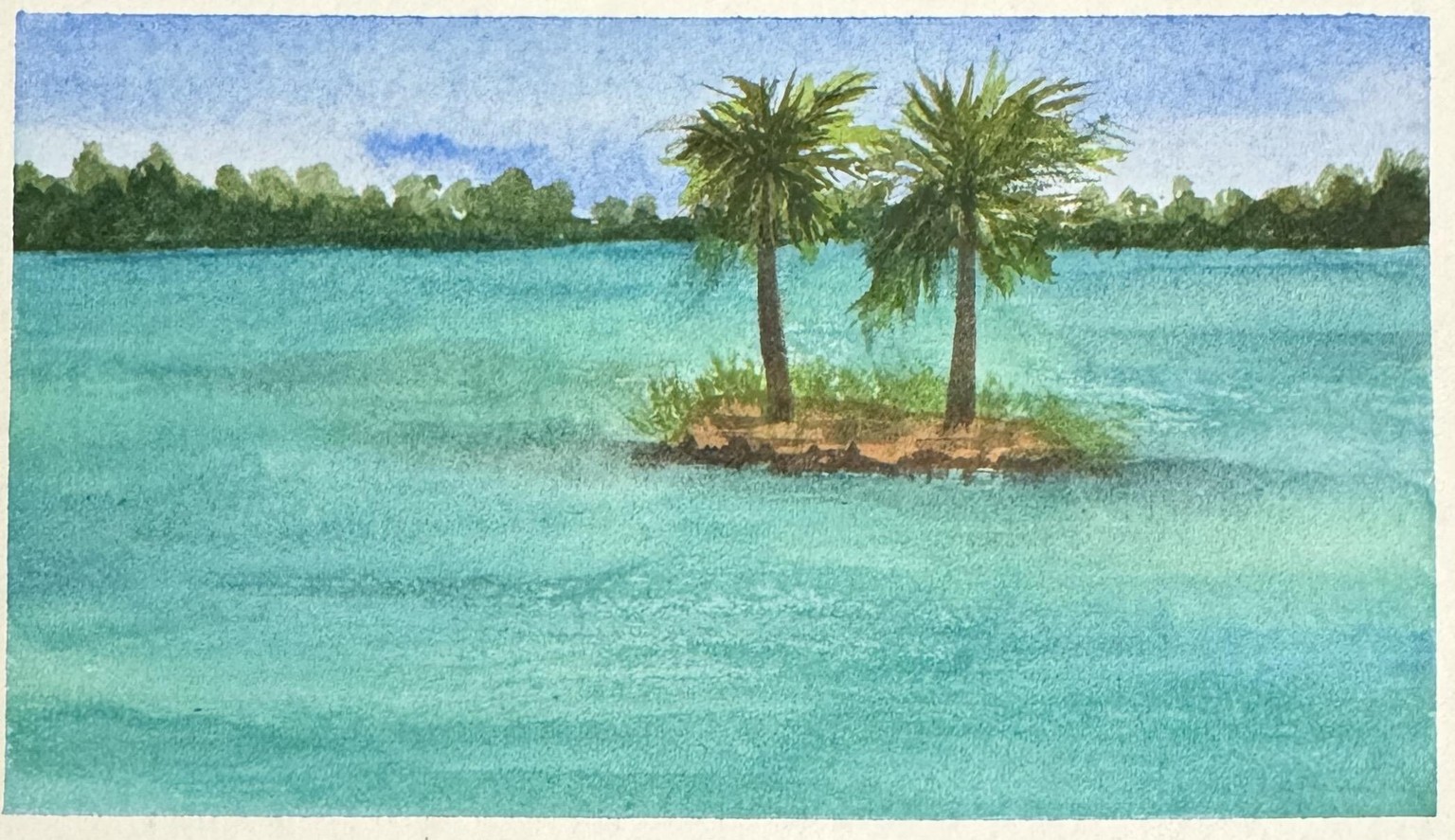All 15 Summer beach paintings with watercolours - image 14 - student project