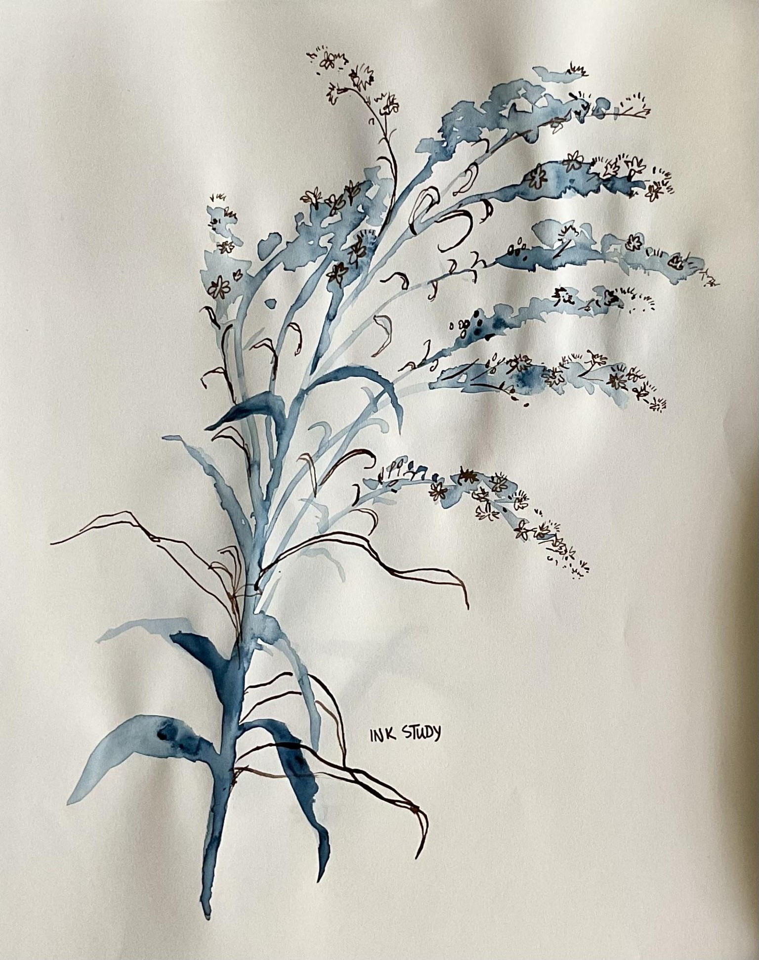 Goldenrod Floral Watercolor - image 2 - student project