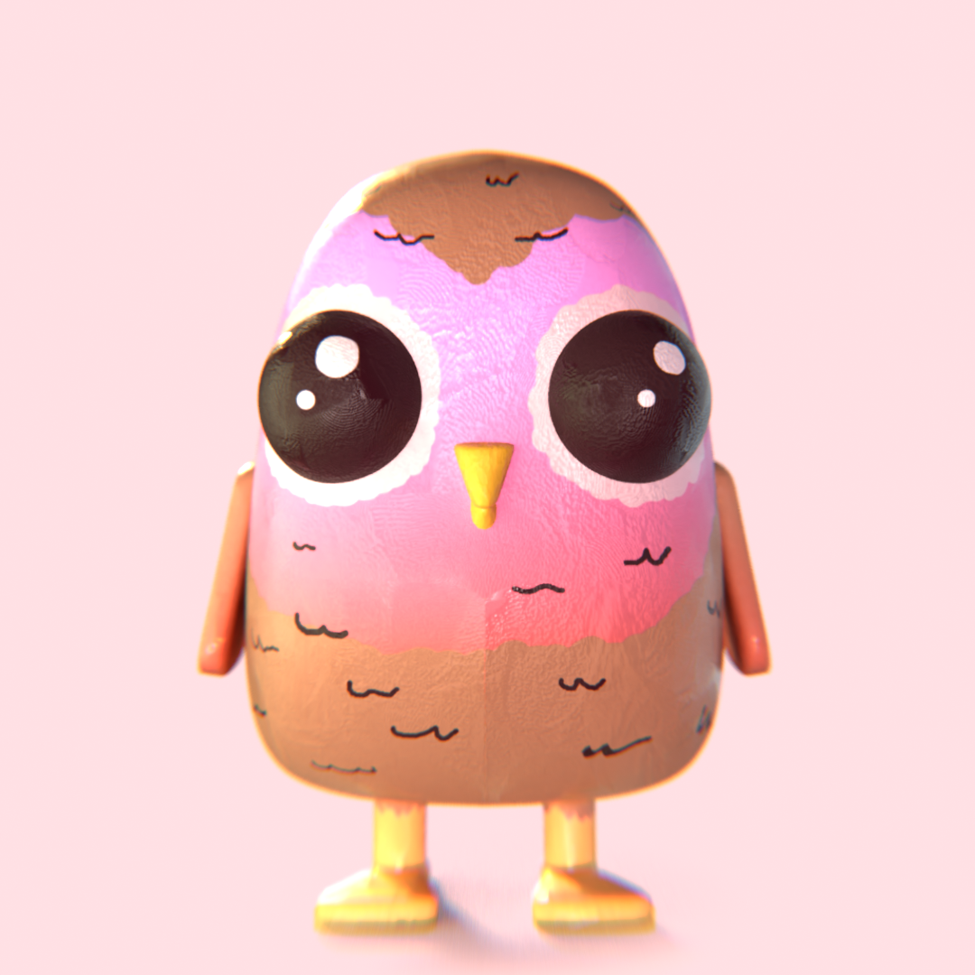 Pink owl - image 2 - student project