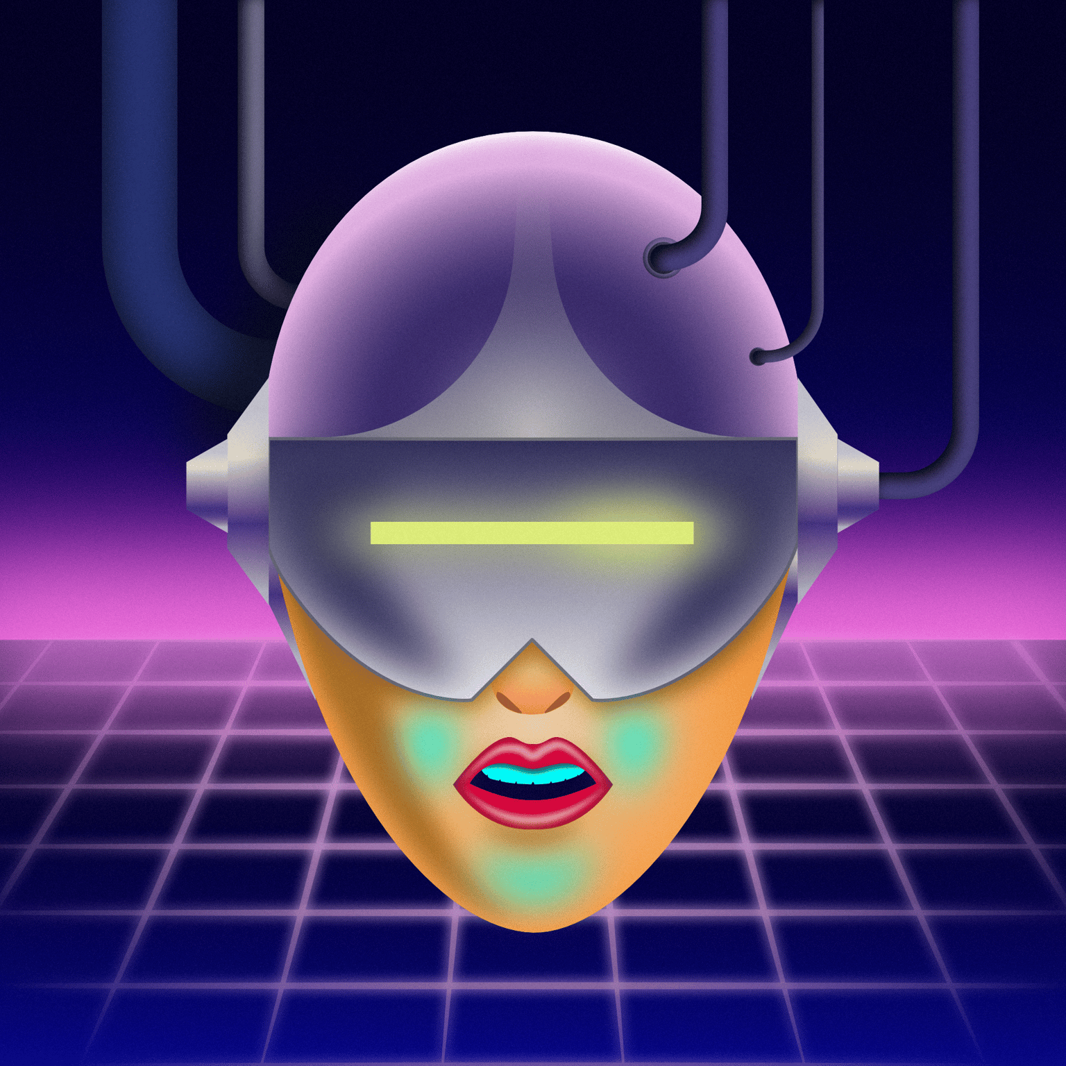 Retro Futuristic Cyber-woman - image 1 - student project