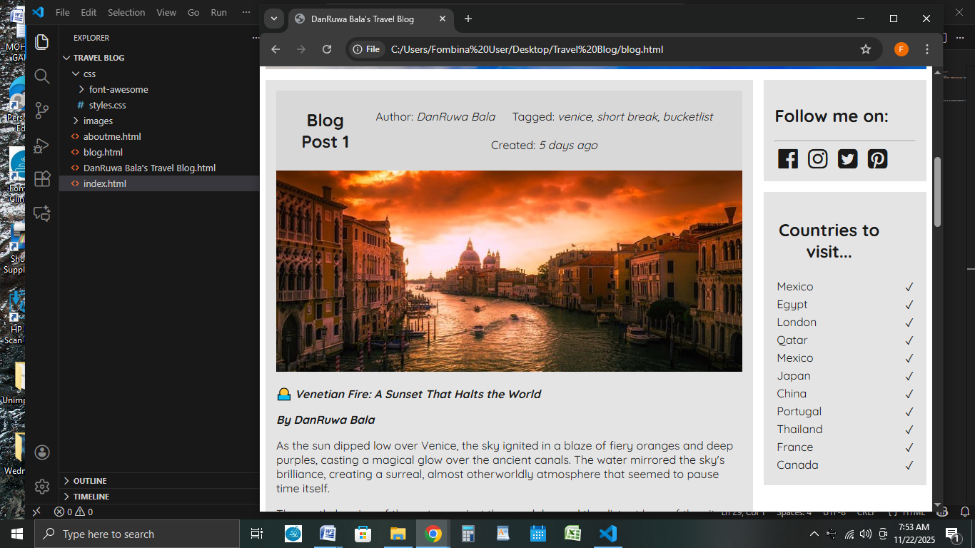 Travel Blog - image 4 - student project