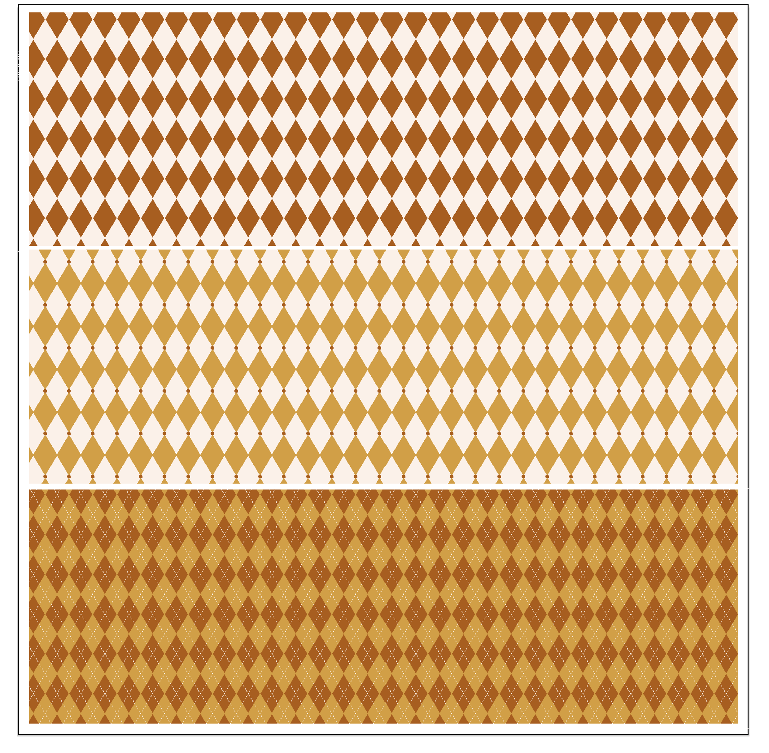 Diamond, Harlequin & Argyle patterns - image 1 - student project