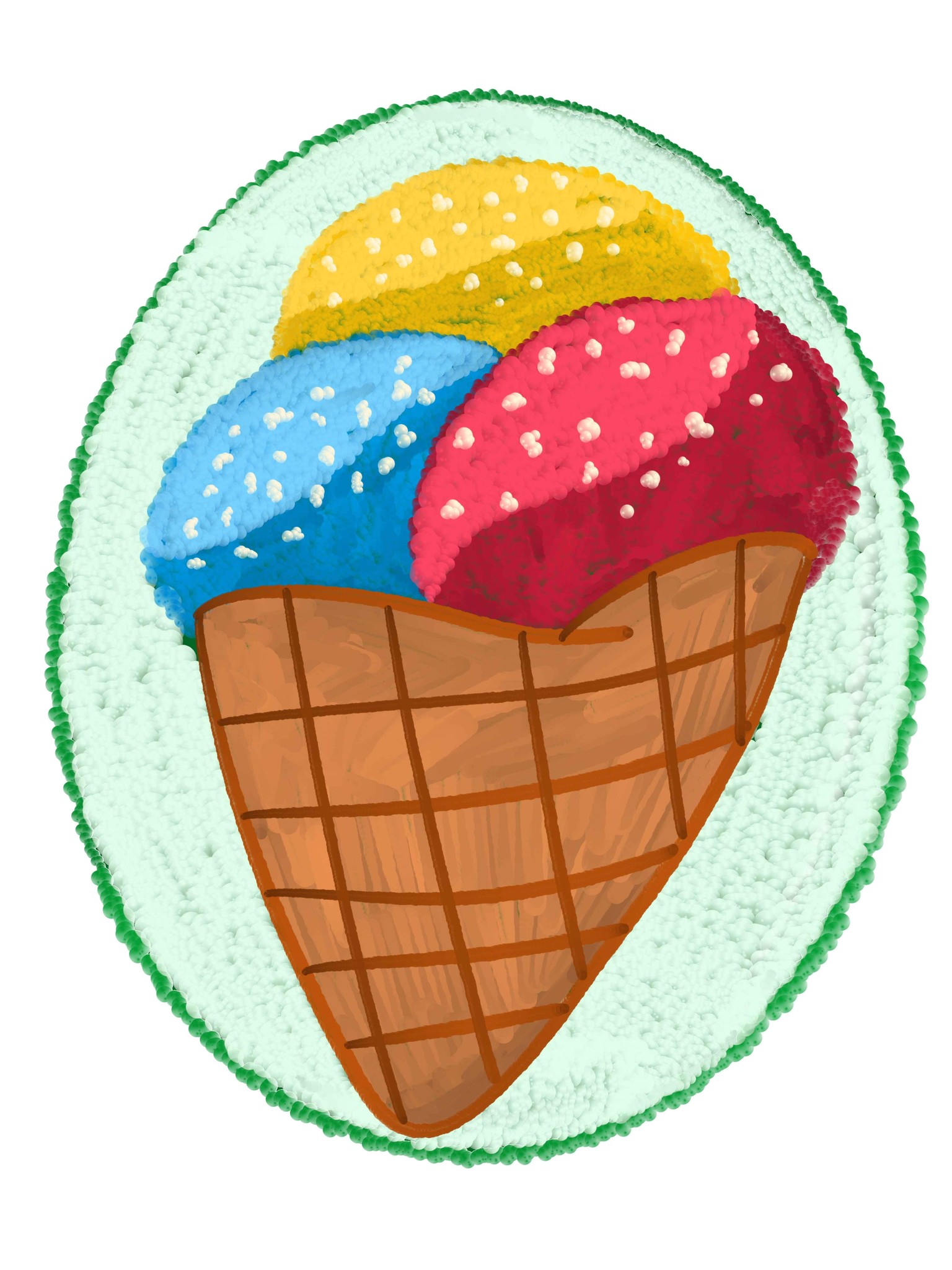 Colorful Ice Cream Illustration in Procreate - image 1 - student project