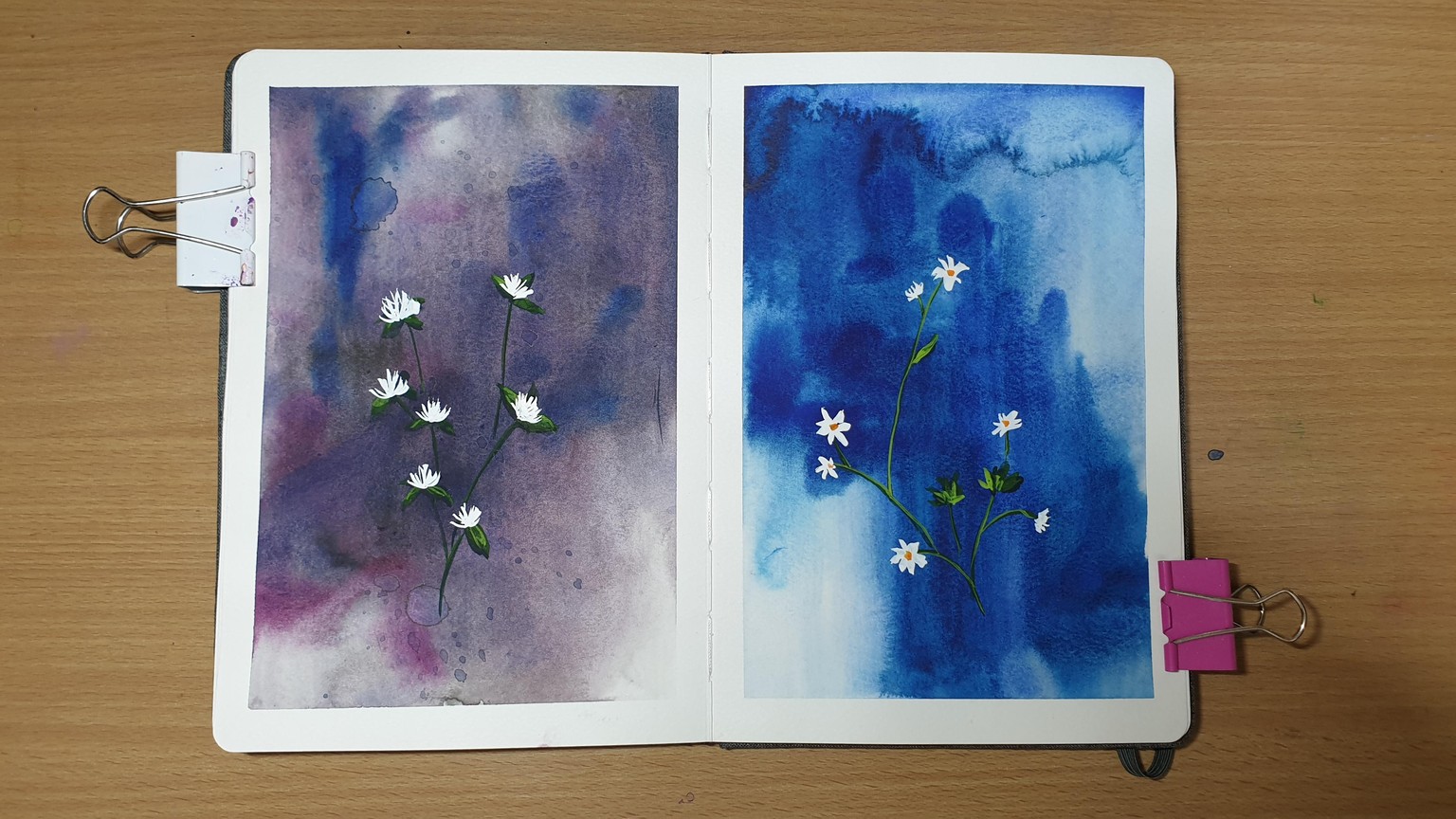 Wildflowers on abstract background - image 1 - student project