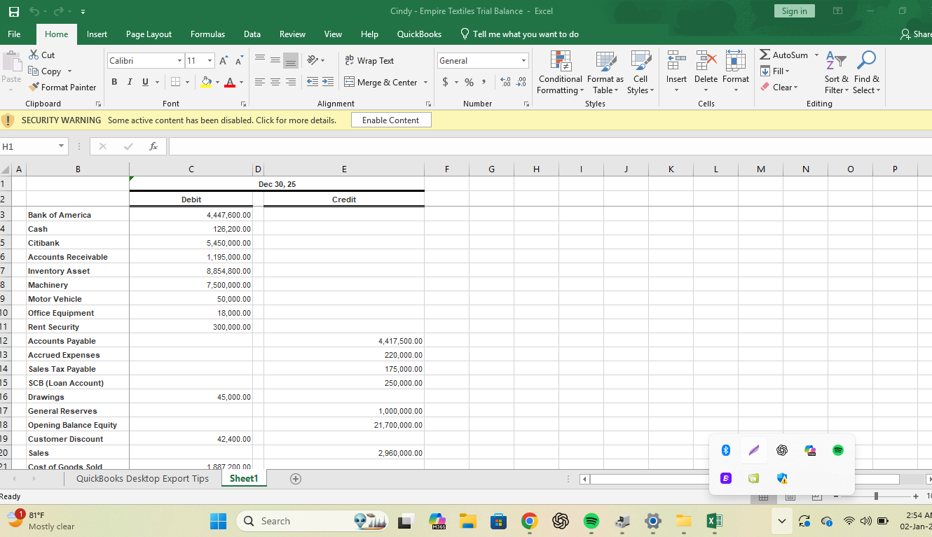 Halimatu Sadiya Abdullai's QuickBooks Project - image 22 - student project