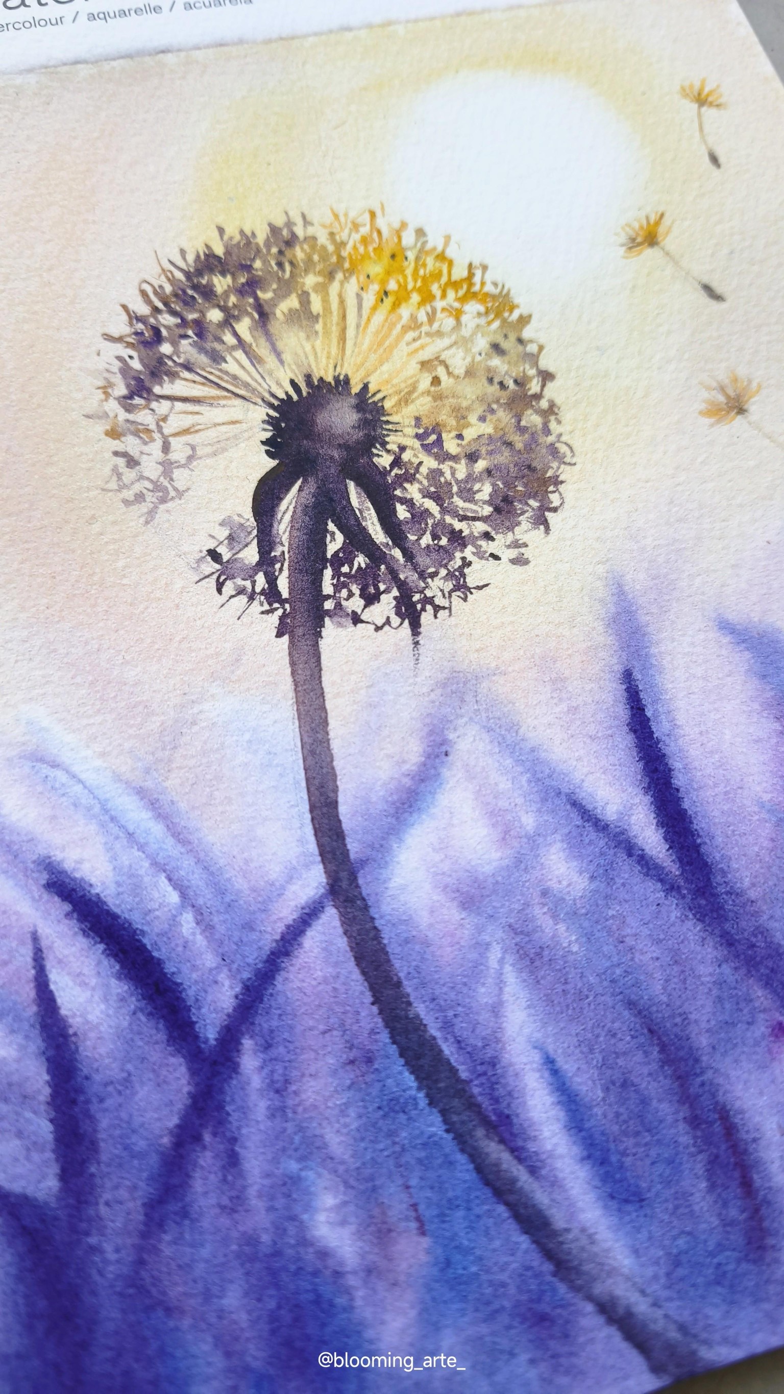 Watercolor Dandelion - image 3 - student project