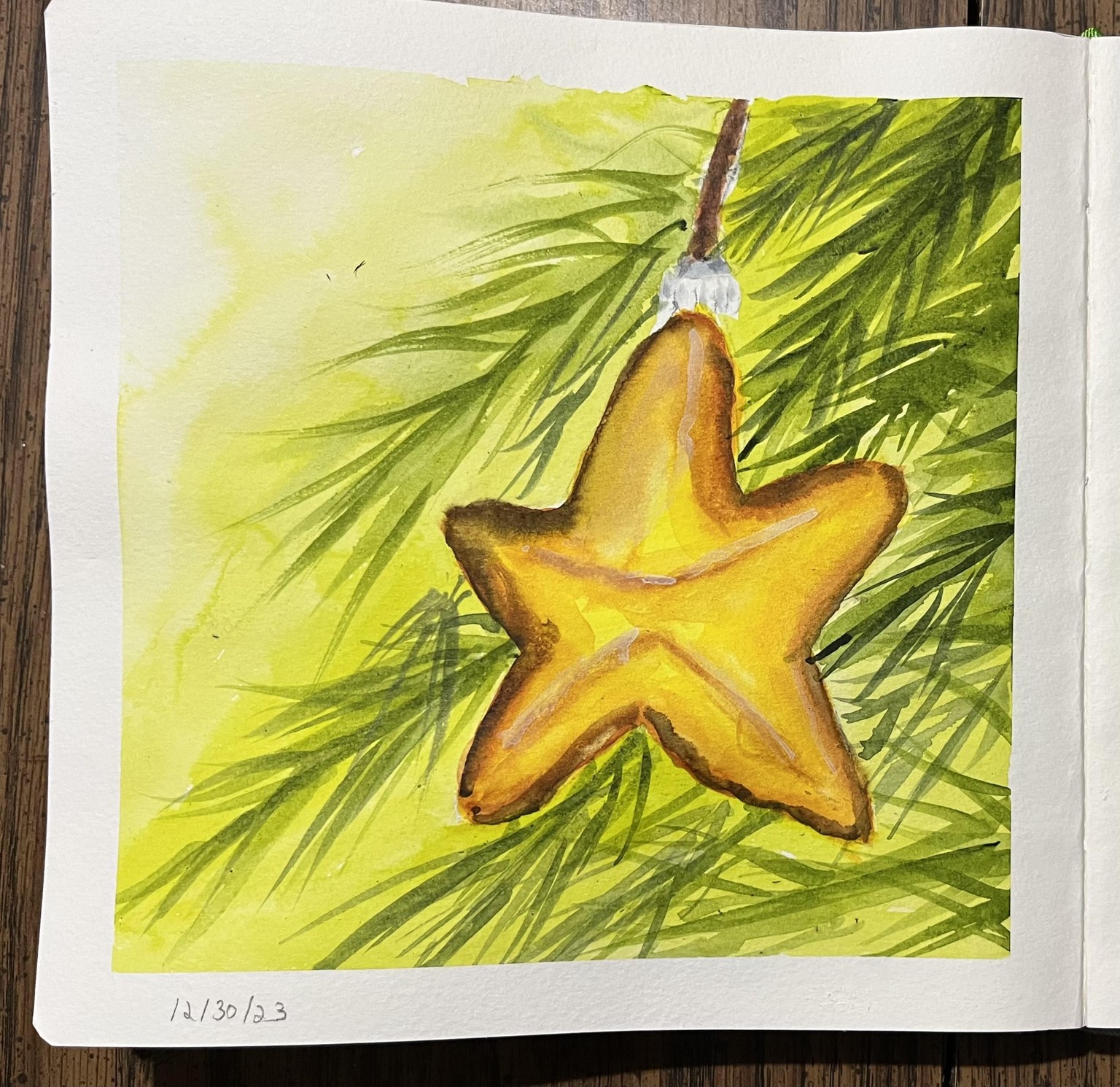 Winter WATERCOLOR - image 8 - student project