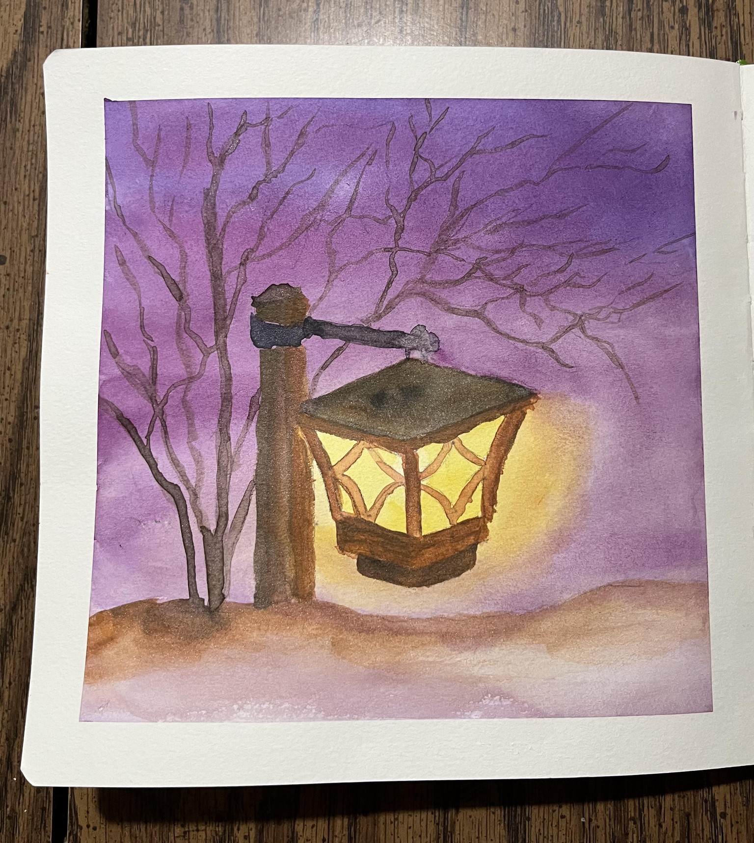Winter WATERCOLOR - image 24 - student project