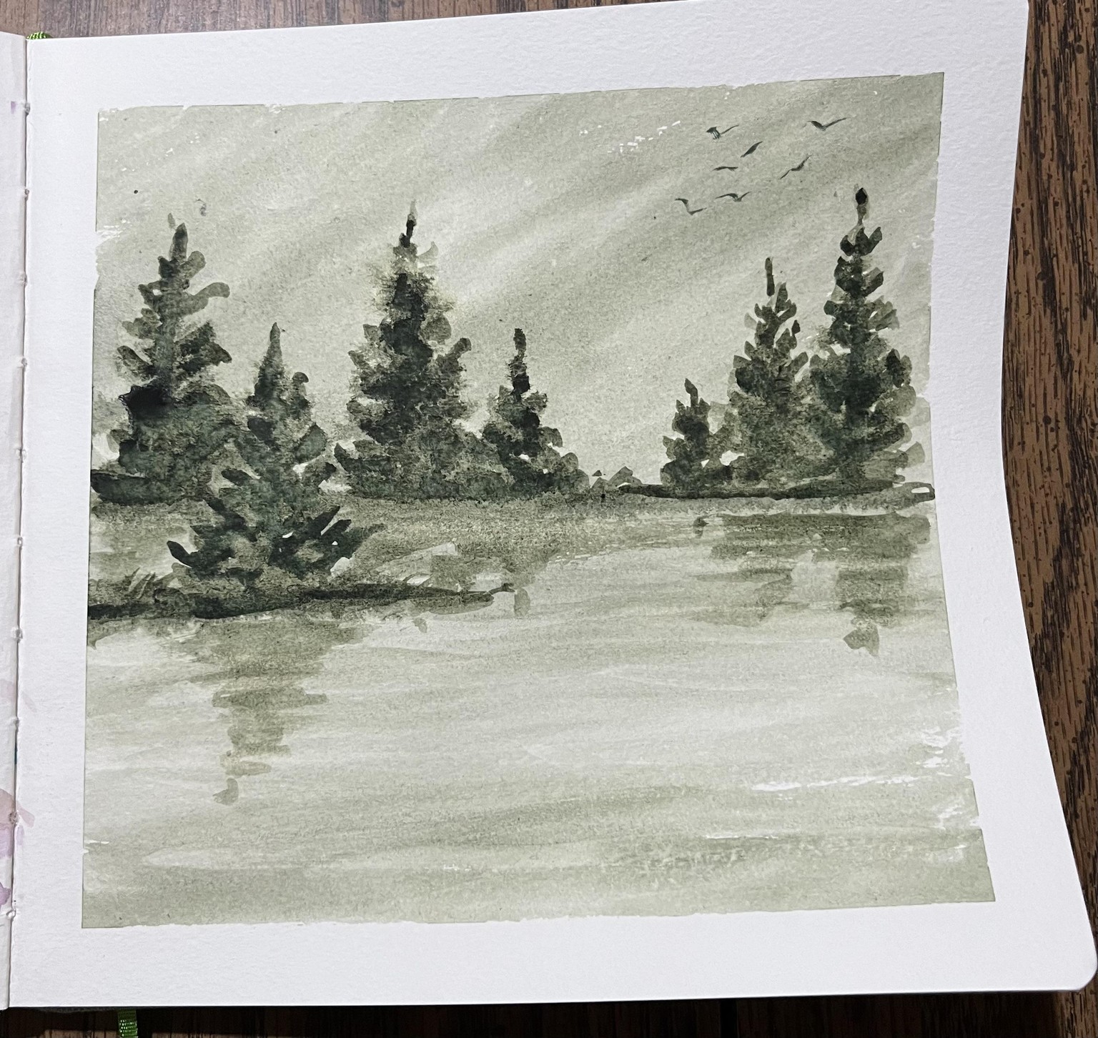 Winter WATERCOLOR - image 5 - student project