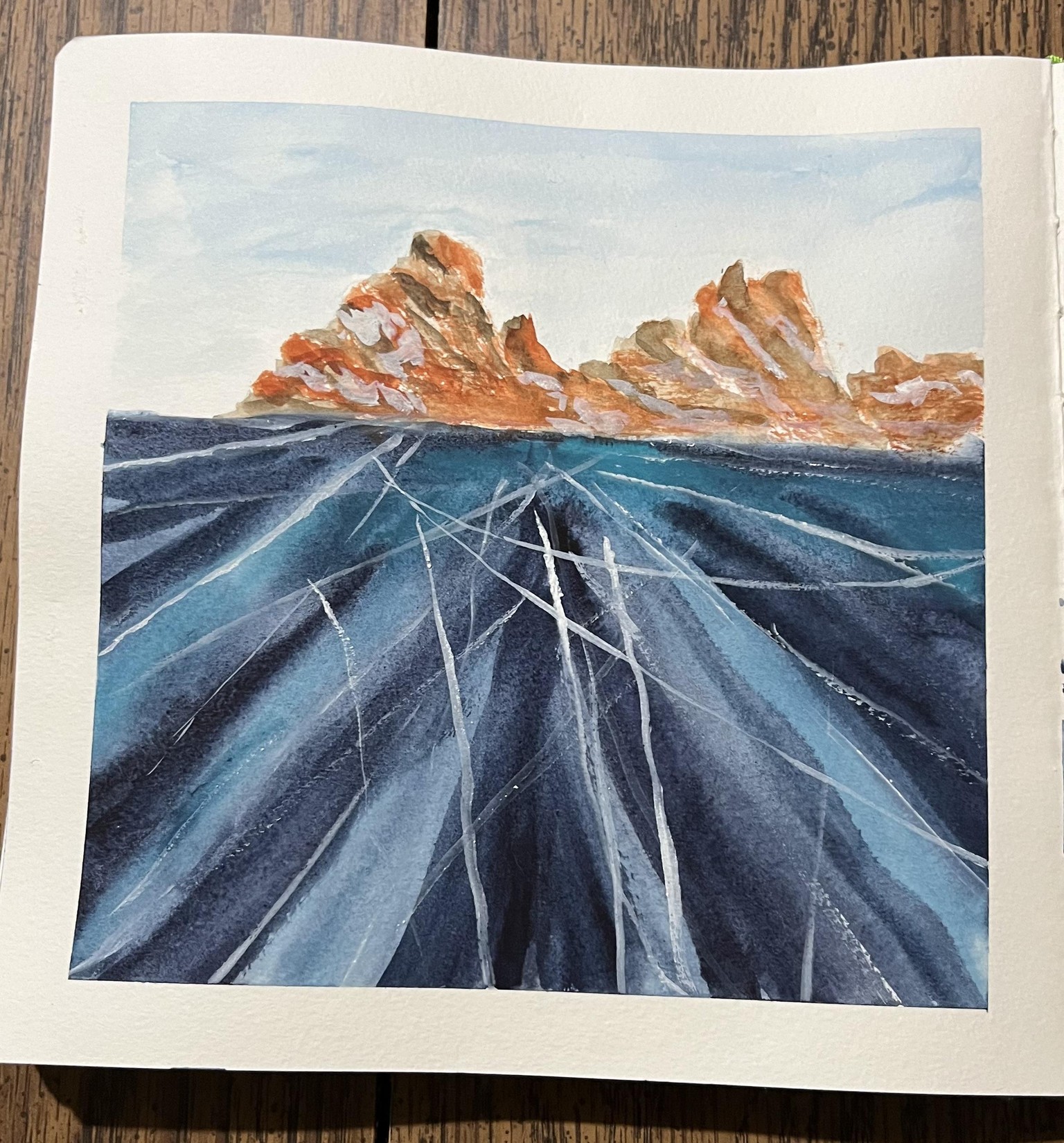 Winter WATERCOLOR - image 4 - student project