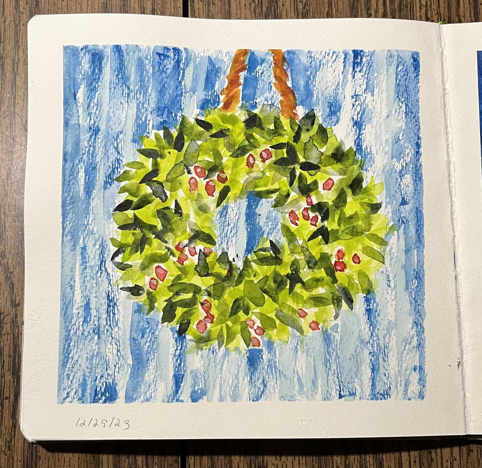 Winter WATERCOLOR - image 6 - student project
