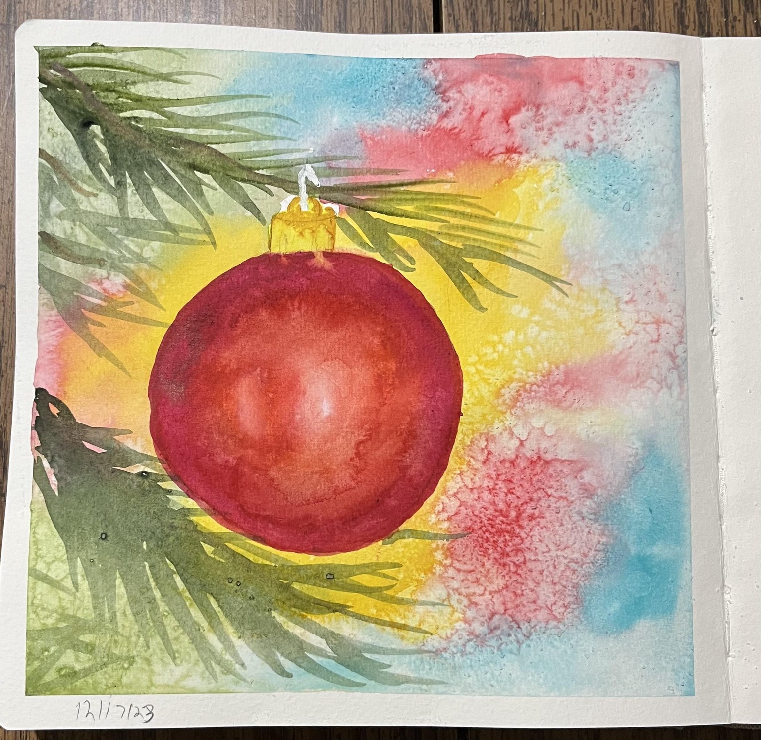 Winter WATERCOLOR - image 22 - student project