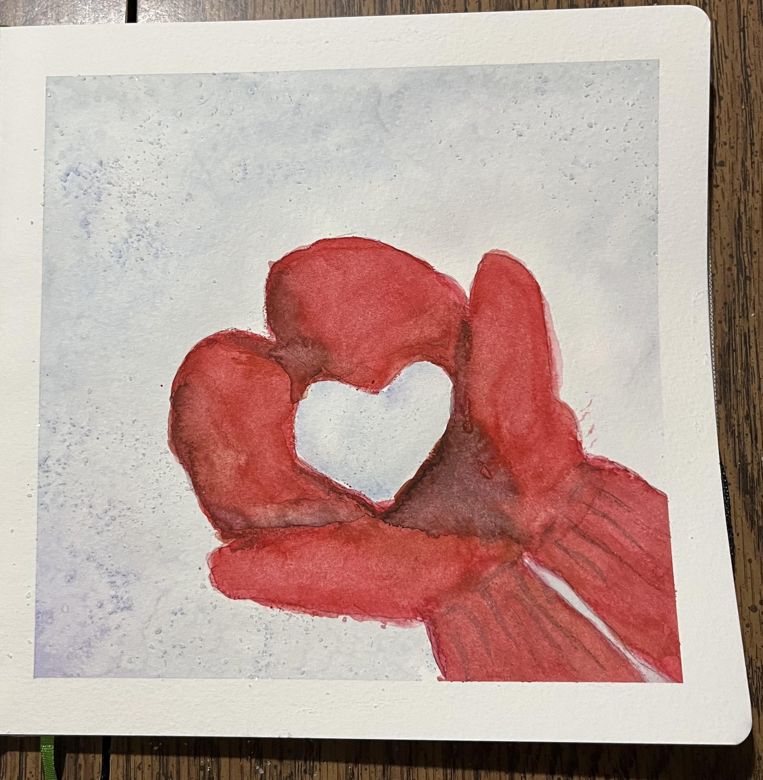 Winter WATERCOLOR - image 27 - student project