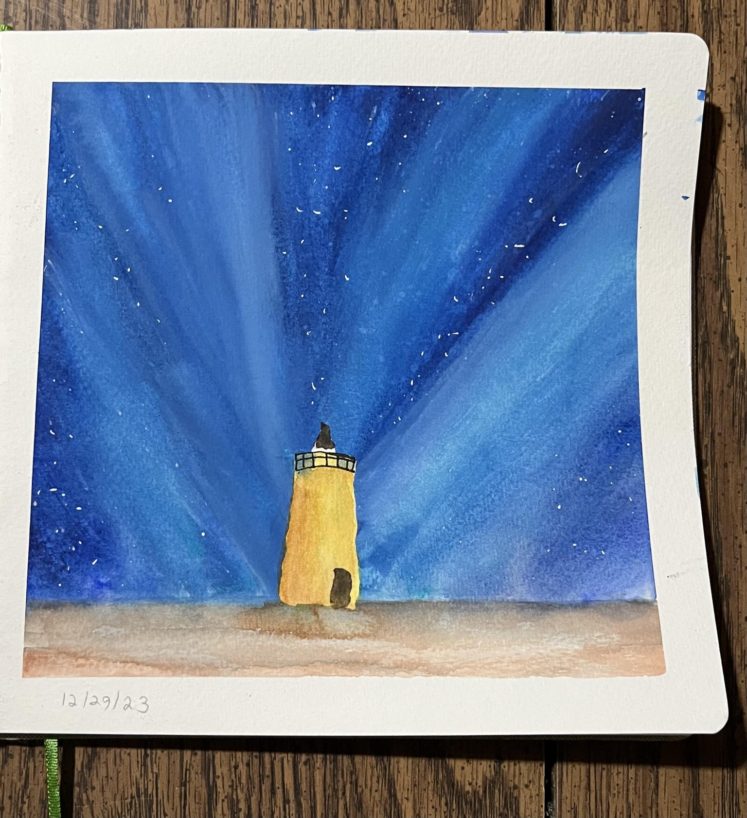 Winter WATERCOLOR - image 7 - student project