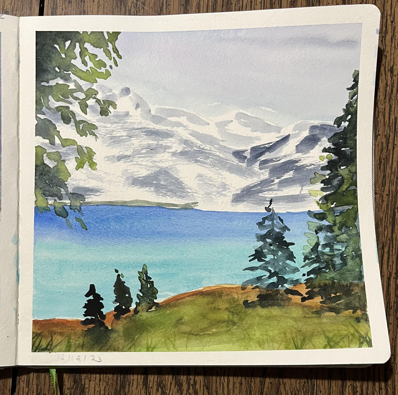 Winter WATERCOLOR - image 21 - student project