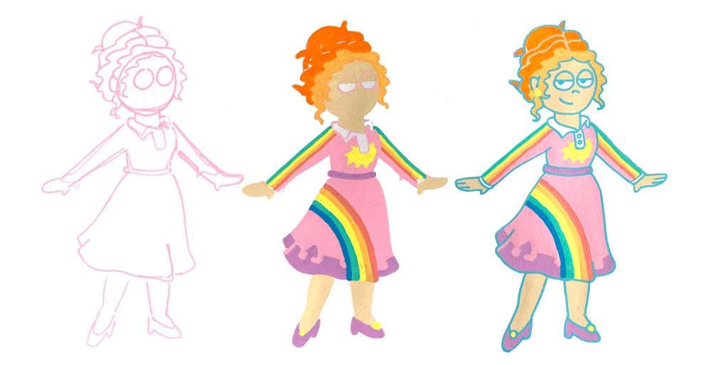 Miss Frizzle in Posca! - image 2 - student project