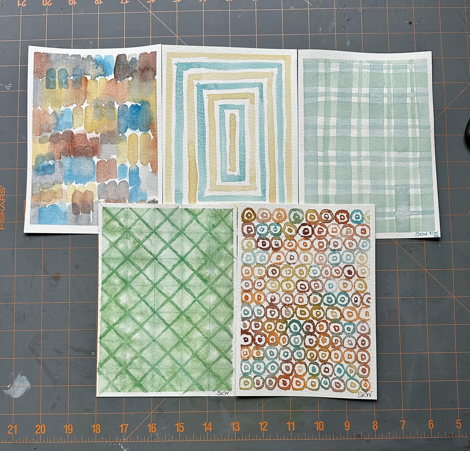Update -Watercolor Patterns for Calm…-Day 1 -7 - image 1 - student project