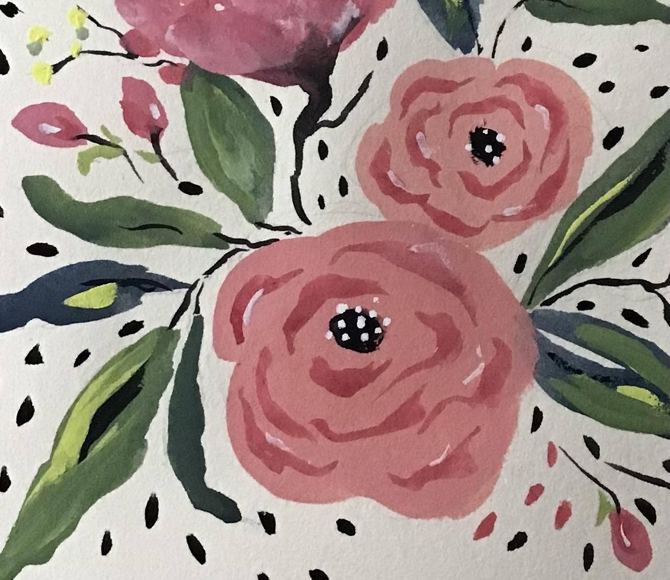 Simple Florals in Gouache - image 1 - student project