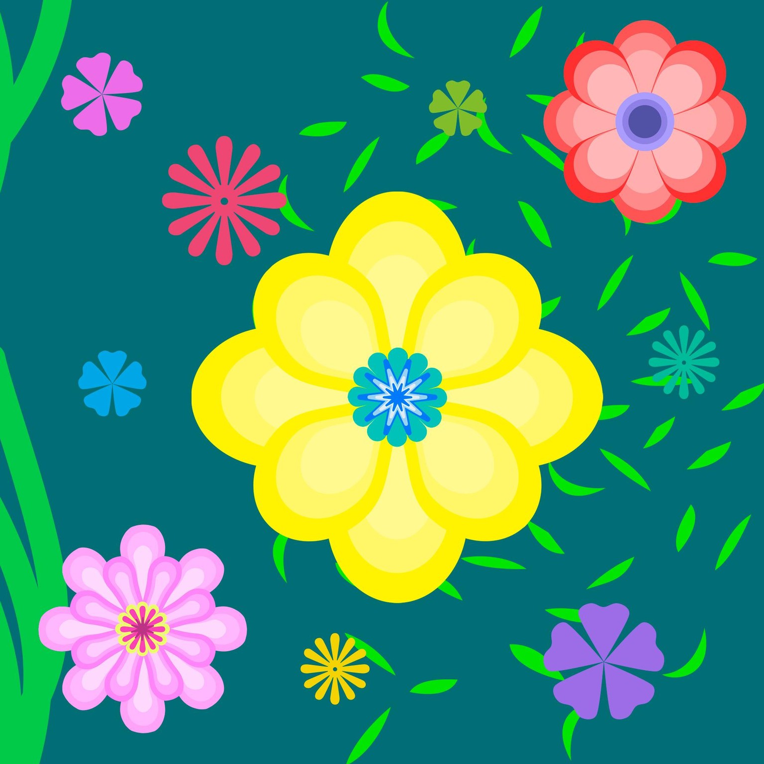 Mural Floral - image 1 - student project