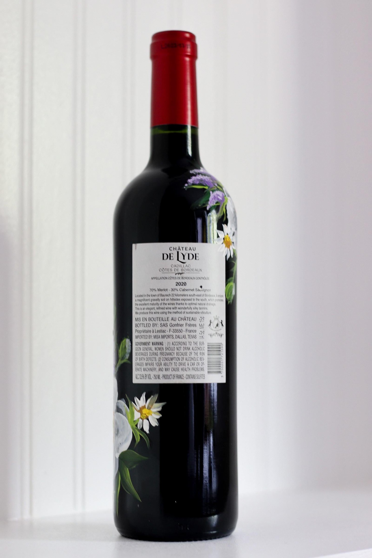 Wine Bottle Painting - image 2 - student project