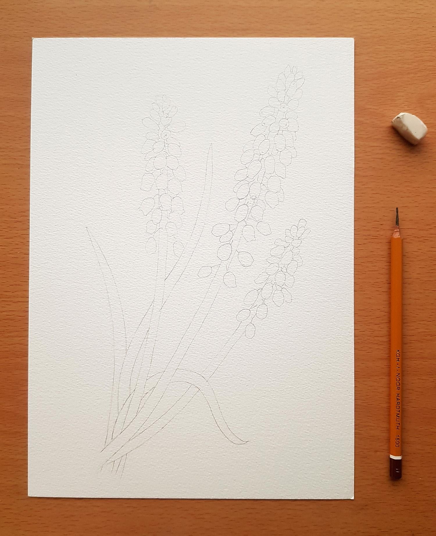 Vintage-Inspired grape-hyacinth - image 2 - student project