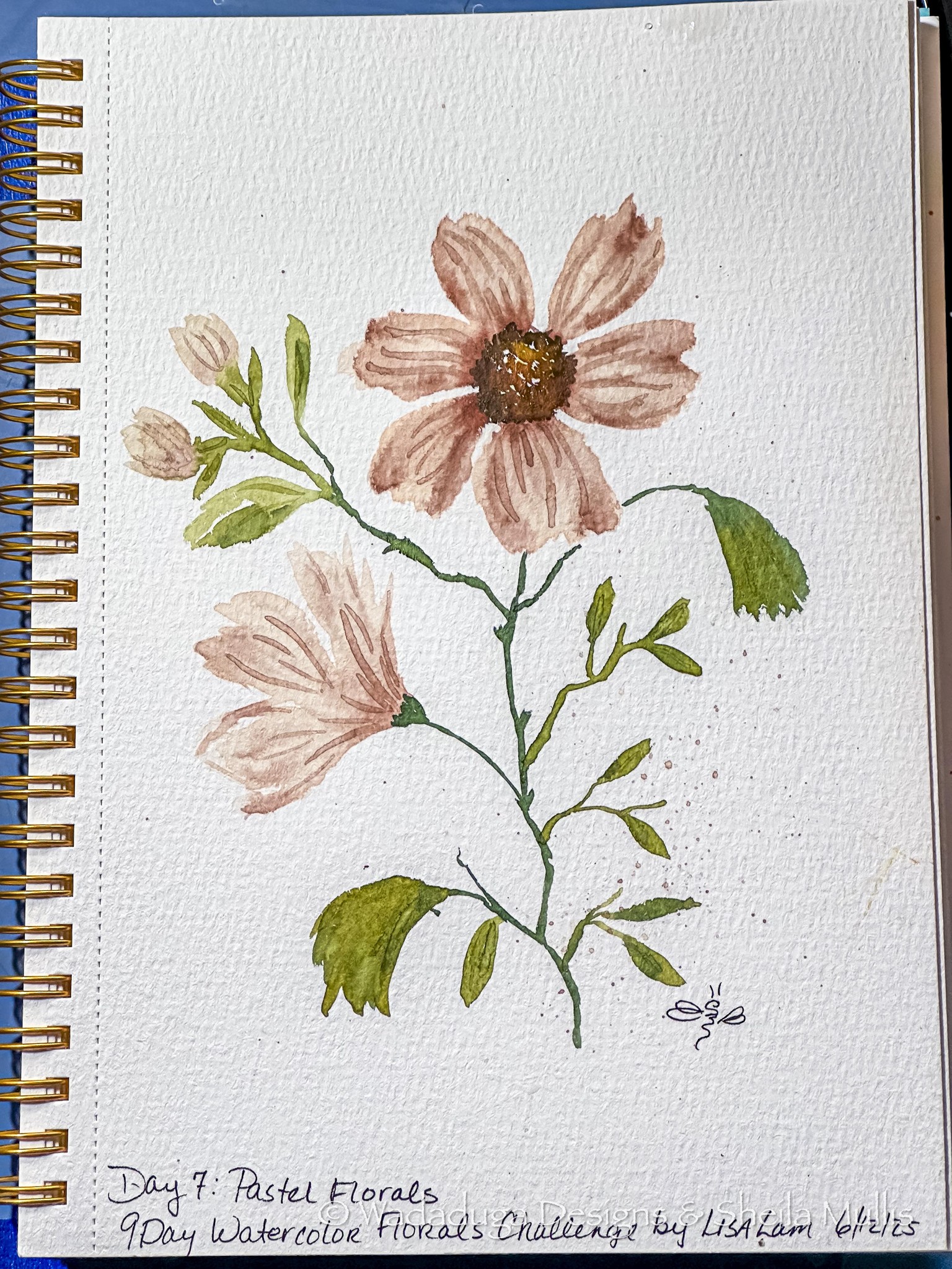 9-Day Watercolor Florals Challenge - image 4 - student project