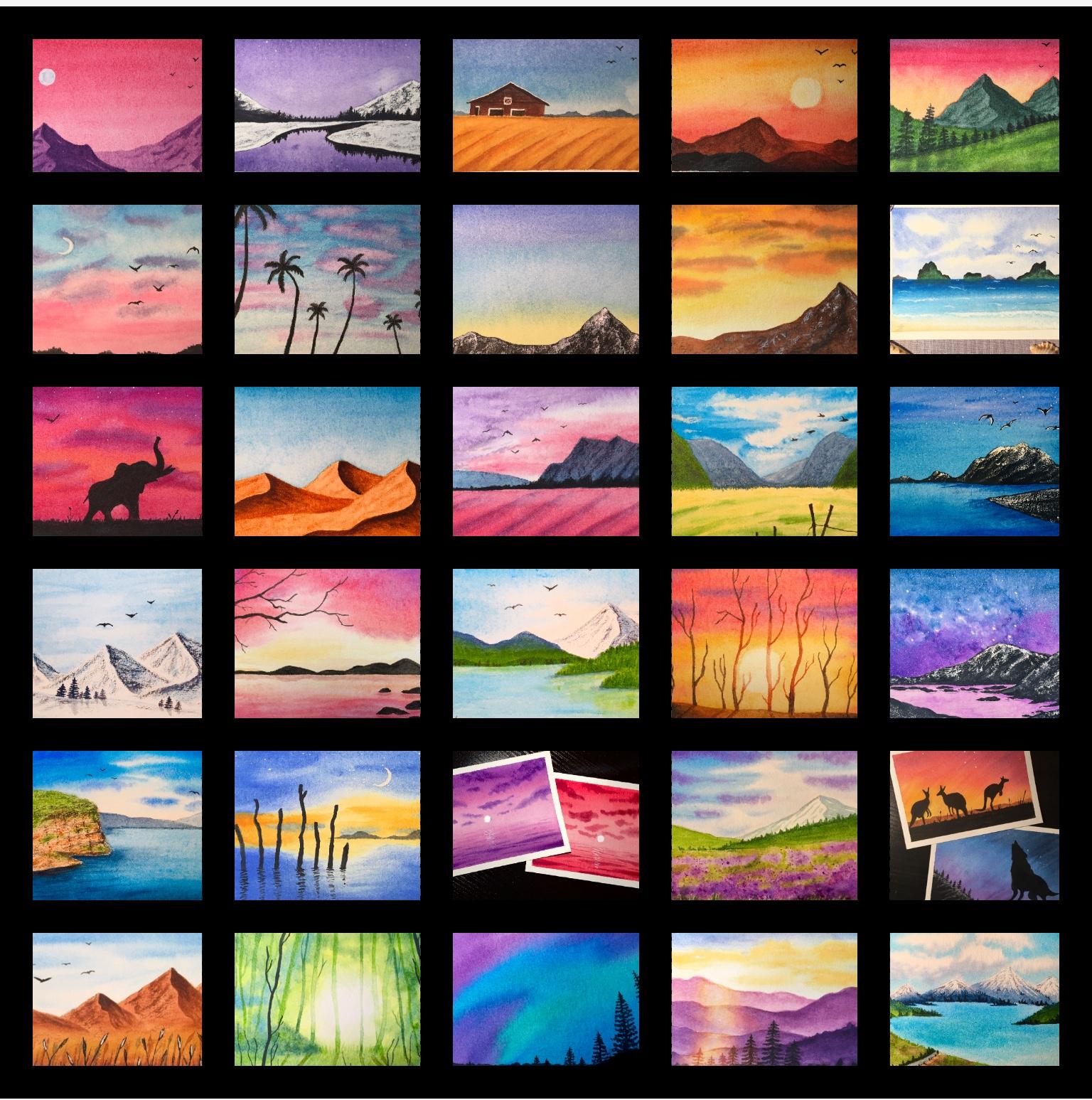 30 Day Watercolour Challenge - image 1 - student project