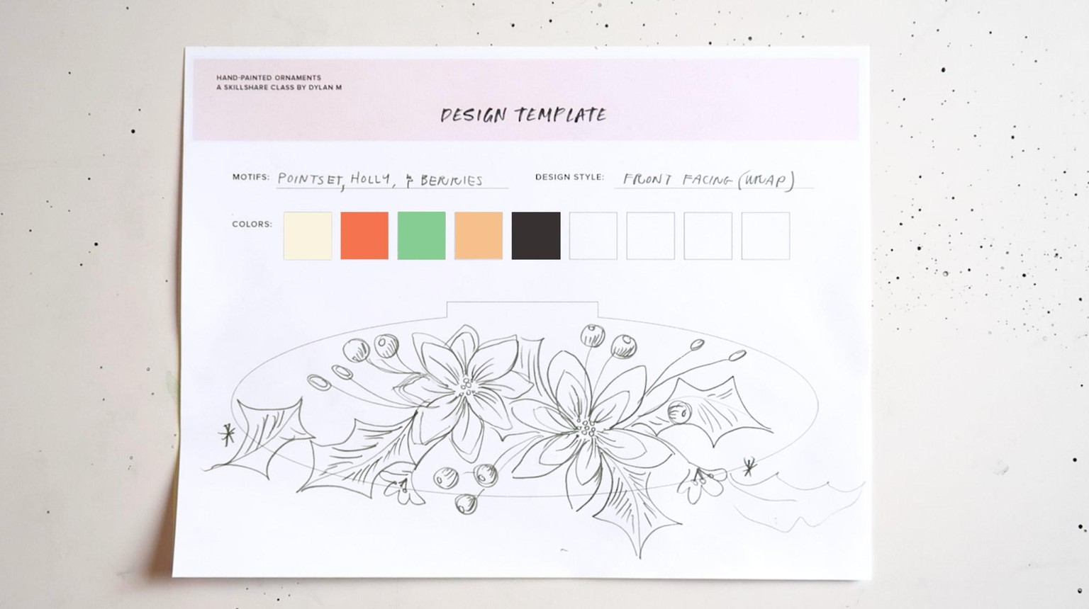 Retro Holiday Flora - image 1 - student project