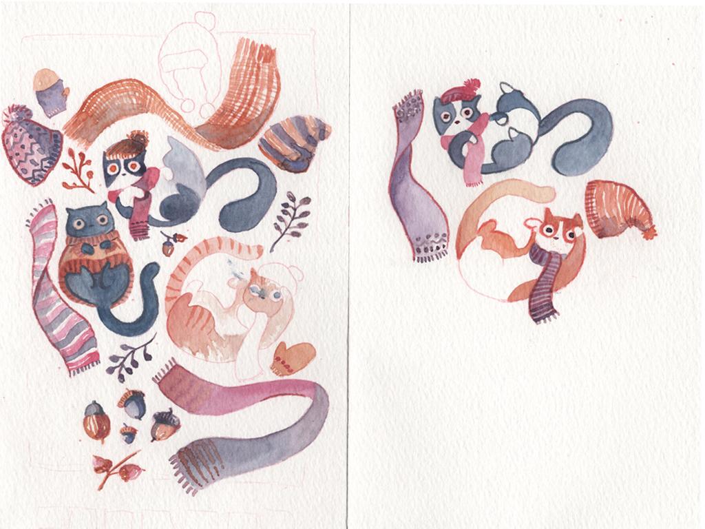 winter cats - image 2 - student project