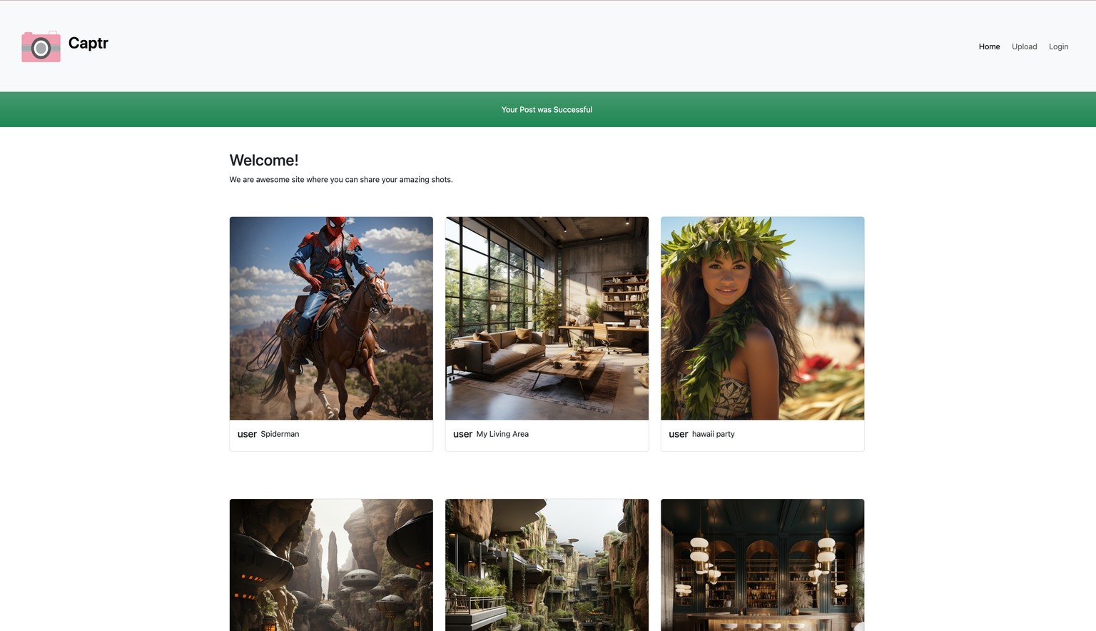 Django Image Share - image 1 - student project