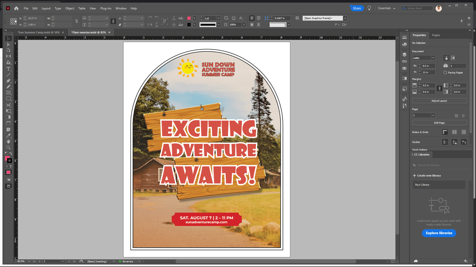 My Day 3 Learning Indesign - image 2 - student project
