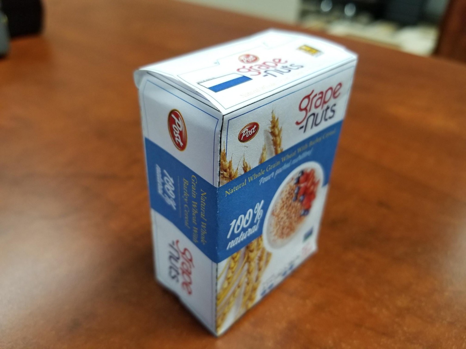Re-work Grape-Nuts cereal box - image 2 - student project